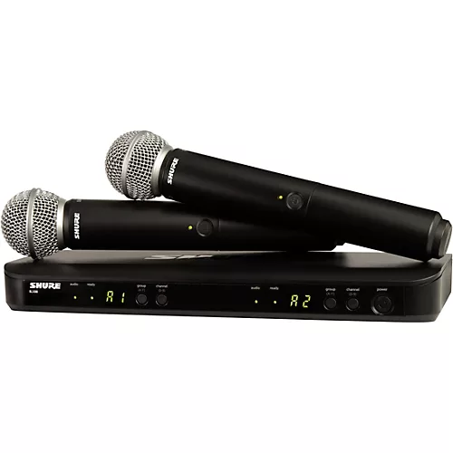 Shure BLX288/SM58 Wireless Dual Vocal System With Two SM58 Handheld Transmitters Band H11 - musicians--Friend