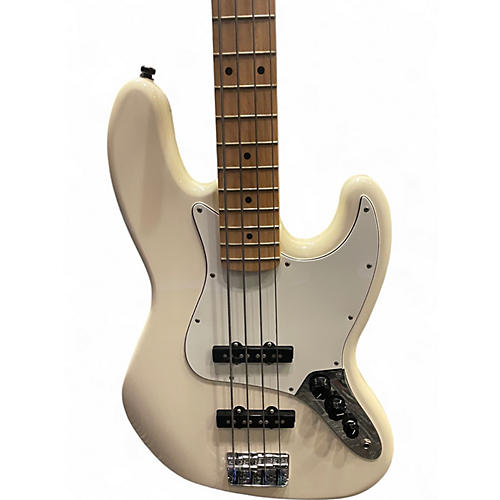 Used Fender Standard Jazz Bass Arctic White Electric Bass Guitar Arctic White - musicians--Friend