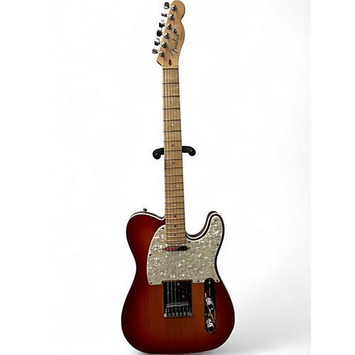 Used Fender American Deluxe Telecaster Aged Cherry Sunburst Solid Body Electric Guitar Aged Cherry Sunburst - musicians--Friend