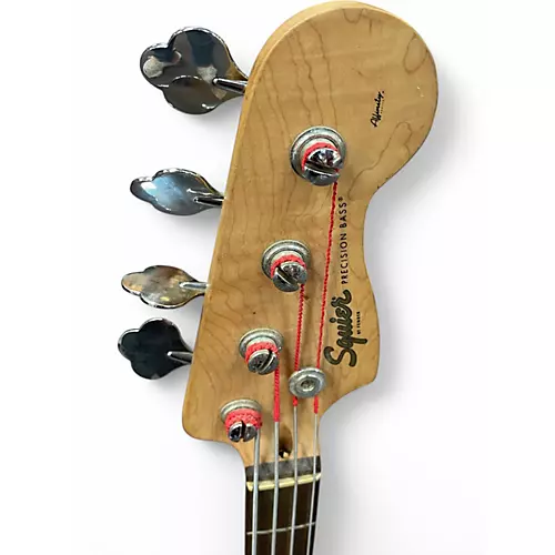 Used Squier Affinity Precision Bass Black Electric Bass Guitar Black - musicians--Friend