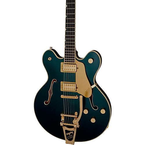 Gretsch Guitars Broadkaster LX Center Block With String-Thru Bigsby and Gold Hardware Electric Guitar Cadillac Green - musicians--Friend