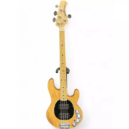 Used Ernie Ball Music Man Stingray HH 4 String Natural Electric Bass Guitar Natural - musicians--Friend