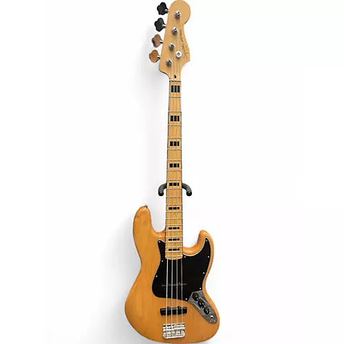 Used Squier Classic Vibe 70s Jazz Bass Natural Electric Bass Guitar Natural - musicians--Friend