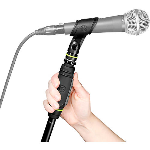 Gravity Stands Microphone Stand With Round Base And One-Hand Clutch - musicians--Friend