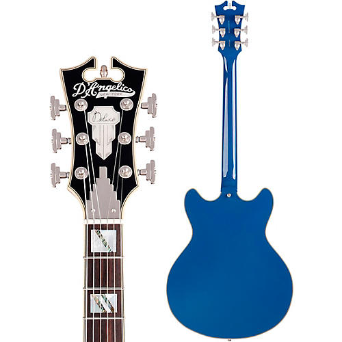 D'Angelico Deluxe Series DC Limited Edition Semi-Hollow Electric Guitar Rust - musicians--Friend