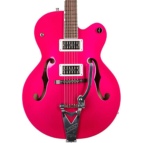 Gretsch Guitars G6120T-HR Brian Setzer Signature Hot Rod Hollowbody With Bigsby Magenta Sparkle - musicians--Friend
