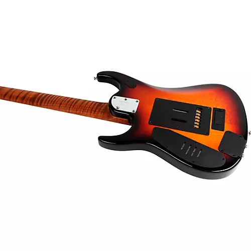 Ernie Ball Music Man JP15 7-String Electric Guitar Tiger Eye Flame - musicians--Friend