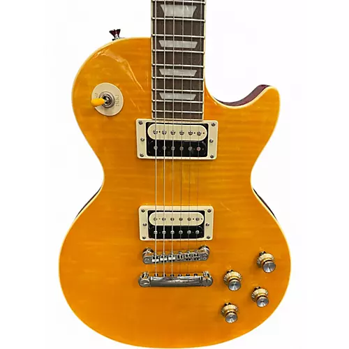 Used Epiphone Slash Appetite For Destruction YELLOW Solid Body Electric Guitar YELLOW - musicians--Friend
