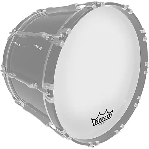 Remo Powermax Ultra White Crimplock Bass Drum Head 26 in. - musicians--Friend