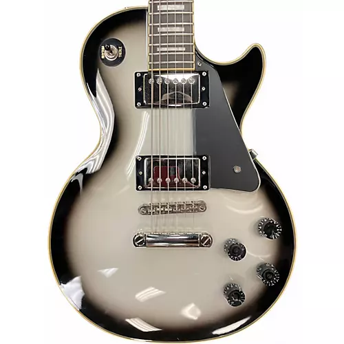Used 2014 Epiphone Les Paul Custom Pro Silverburst Solid Body Electric Guitar Silverburst - musicians--Friend