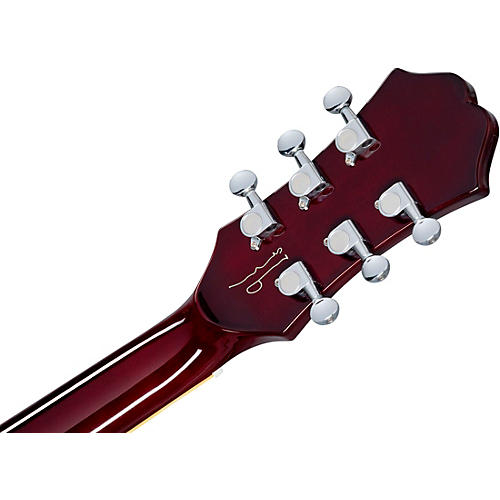 Epiphone Noel Gallagher Riviera Semi-Hollow Electric Guitar Dark Wine Red - musicians--Friend