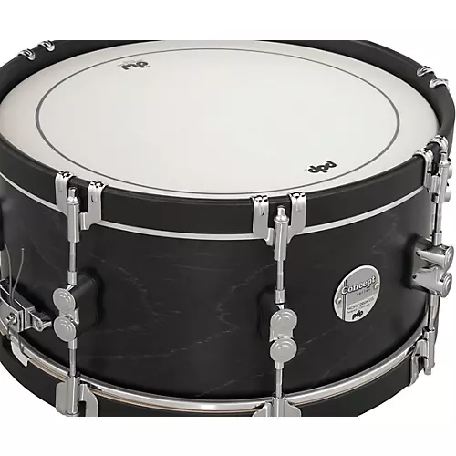 PDP by DW Concept Classic Snare Drum With Wood Hoops 14 x 6.5 in. Ebony/Ebony Hoops - musicians--Friend