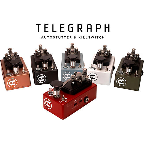CopperSound Pedals Telegraph V2 Auto Stutter & Killswitch Romeo Red - musicians--Friend