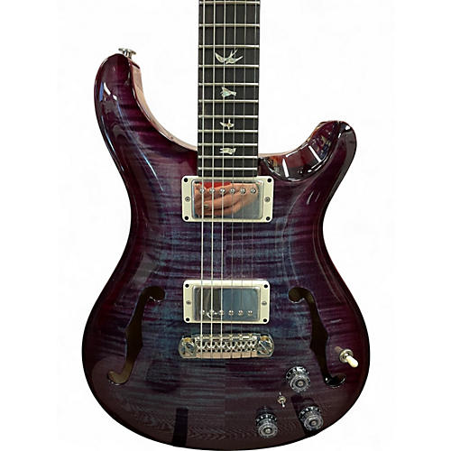 Used 2021 PRS Hollowbody II Piezo Charcoal Violet Burst Hollow Body Electric Guitar Charcoal Violet Burst - musicians--Friend
