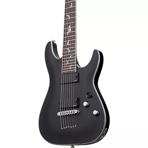 Schecter Guitar Research Damien Platinum 7-String Electric Guitar Satin Black - musicians--Friend