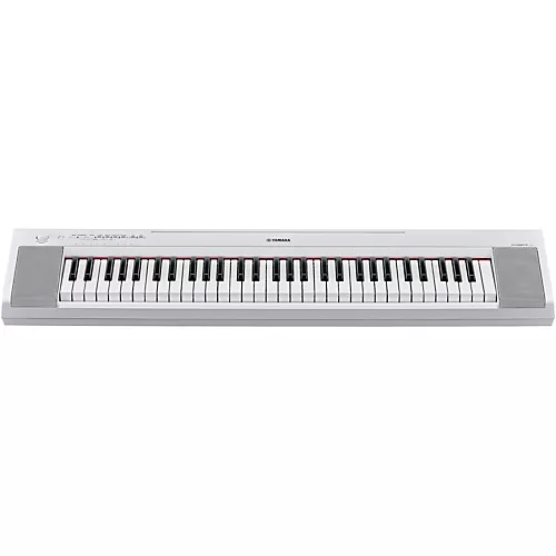 Yamaha Piaggero NP-15 61-Key Portable Keyboard With Power Adapter White Essentials Package - musicians--Friend