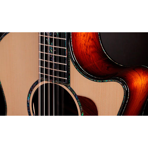Taylor PS54ce 12-String Grand Auditorium Acoustic Electric Guitar Shaded Edge Burst - musicians--Friend