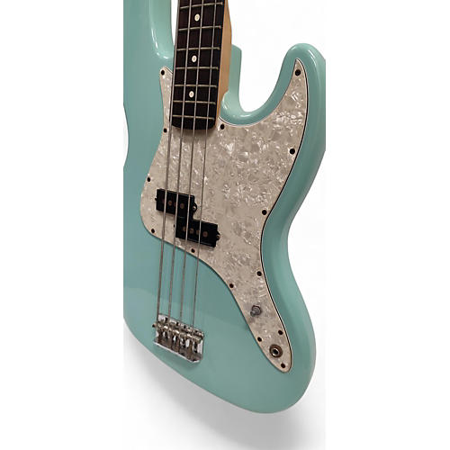 Used Fender Mark Hoppus Signature Jazz Bass Daphne Blue Electric Bass Guitar Daphne Blue - musicians--Friend