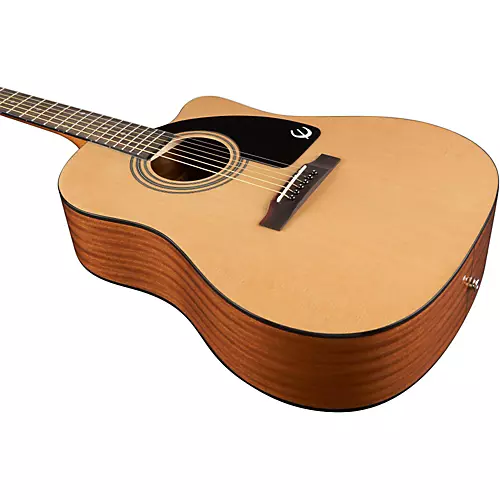 Epiphone AJ-100CE Acoustic-Electric Guitar Natural Chrome Hardware - musicians--Friend