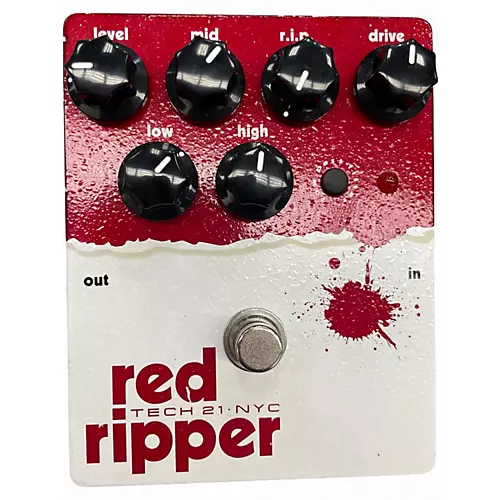 Used Tech 21 RED RIPPER Bass Effect Pedal - musicians--Friend