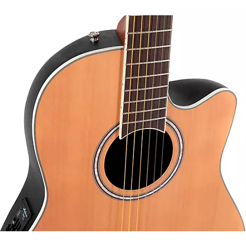 Applause AB24CC-4S Traditional Series Mid-Depth Cedar Nylon-String Classical Acoustic-Electric Guitar Natural - musicians--Friend