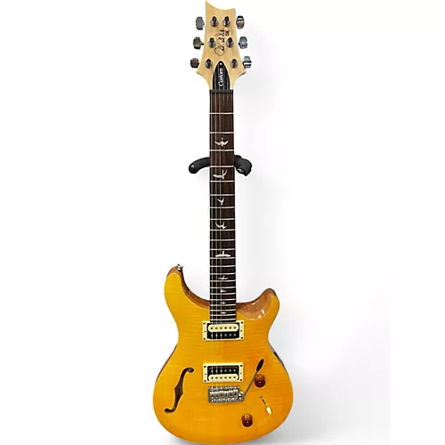 Used PRS SE Custom 22 Semi-Hollowbody Natural Hollow Body Electric Guitar Natural - musicians--Friend