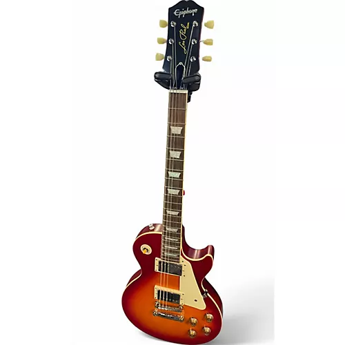 Used Epiphone 1959 Reissue Les Paul Standard Cherry Sunburst Solid Body Electric Guitar Cherry Sunburst - musicians--Friend