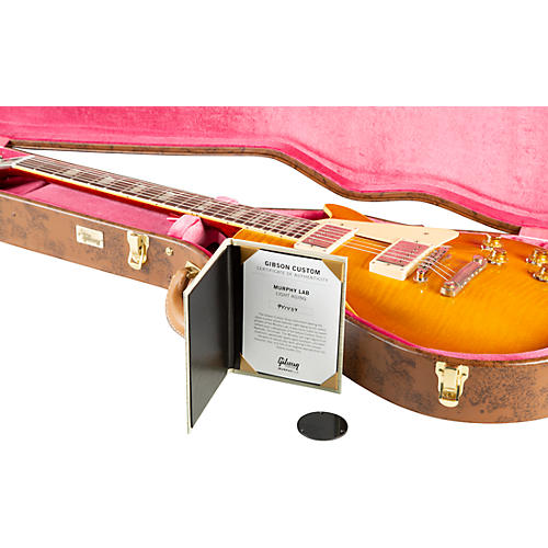 Gibson Custom Murphy Lab 1959 Les Paul Standard Reissue Light Aged Electric Guitar Dirty Lemon - musicians--Friend