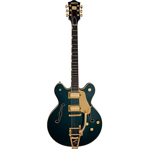 Gretsch Guitars Broadkaster LX Center Block With String-Thru Bigsby and Gold Hardware Electric Guitar Cadillac Green - musicians--Friend