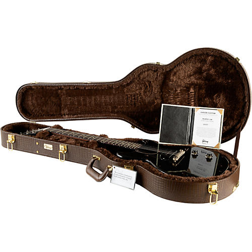 Gibson Custom Murphy Lab 1960 Les Paul Junior Double-Cut Reissue Ultra Heavy Aged Electric Guitar Ebony - musicians--Friend