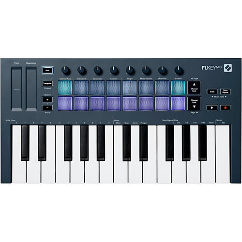 Novation FLkey Mini 25-Key MIDI Keyboard for FL Studio - musicians--Friend