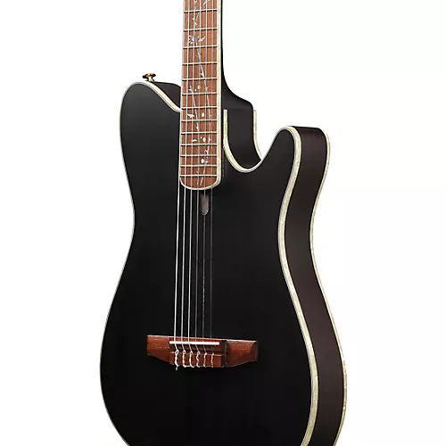 Ibanez TOD10N Tim Henson Signature Nylon Acoustic-Electric Guitar Black Flat - musicians--Friend