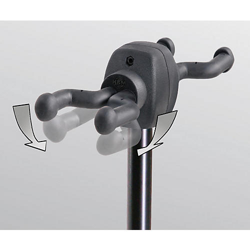K&M Double Guitar Stand Black - musicians--Friend