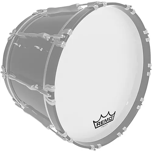 Remo Powermax Ultra White Crimplock Bass Drum Head 26 in. - musicians--Friend