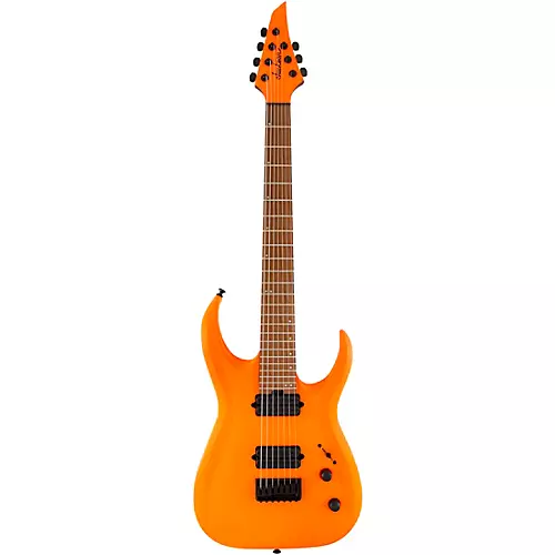 Jackson Pro Series Misha Mansoor Juggernaut HT7FM 7-String Electric Guitar Neon Orange - musicians--Friend