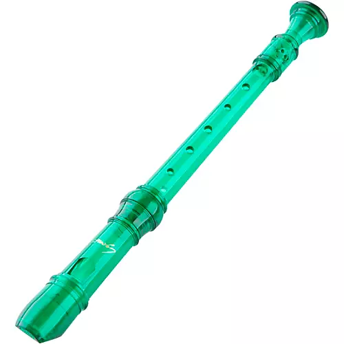 Lyons Premium 3-Piece Translucent Soprano Recorder Transparent Green - musicians--Friend