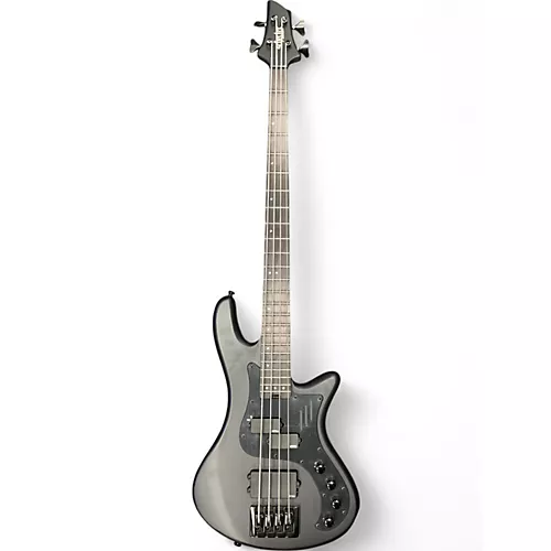 Used Schecter Guitar Research Stiletto-4 Stealth Pro EX Black Electric Bass Guitar Black - musicians--Friend