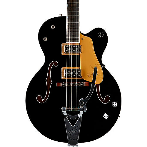 Gretsch Guitars G6120T-BSNSH Brian Setzer Signature Nashville Hollowbody With Bigsby Black - musicians--Friend
