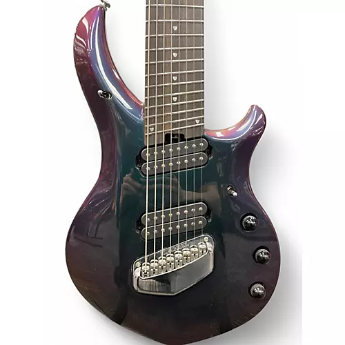 Used 2021 Ernie Ball Music Man majesty 8 mystic green Solid Body Electric Guitar mystic green - musicians--Friend