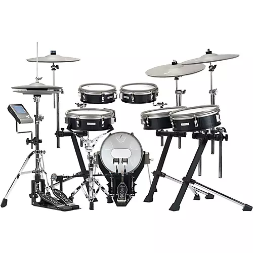 EFNOTE 3X Acoustic Designed Electronic Drum Set Black Oak Wrap - musicians--Friend