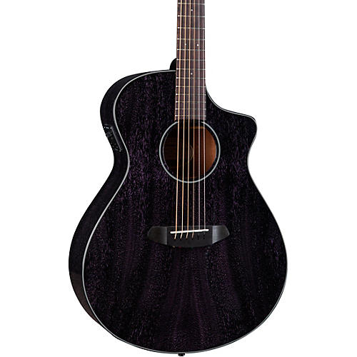 Breedlove Rainforest S African Mahogany Concert Acoustic-Electric Guitar Midnight Blue - musicians--Friend