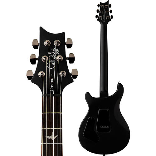 PRS SE Exotic Custom 24-08 Poplar Burl Electric Guitar Lake Blue Midnight Burst - musicians--Friend