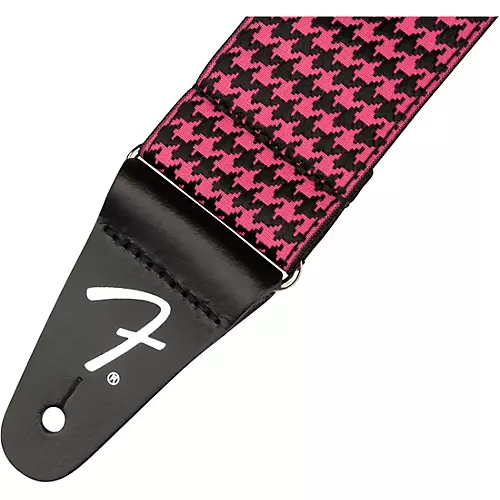 Fender Houndstooth Jacquard Guitar Strap Red 2 in. - musicians--Friend