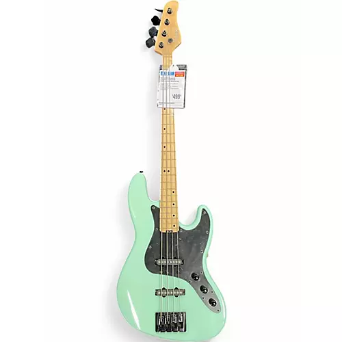 Used Schecter Guitar Research J-4 Seafoam Green Electric Bass Guitar Seafoam Green - musicians--Friend