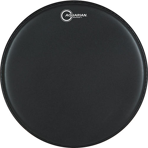 Aquarian Response 2 Drum Head (Black) 18 in. - musicians--Friend