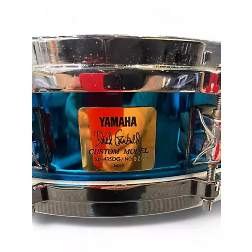 Used Yamaha 14in David Garibaldi Signature  Brass Snare  Blue Nickel Brass Drum Blue Nickel Brass 33 - musicians--Friend