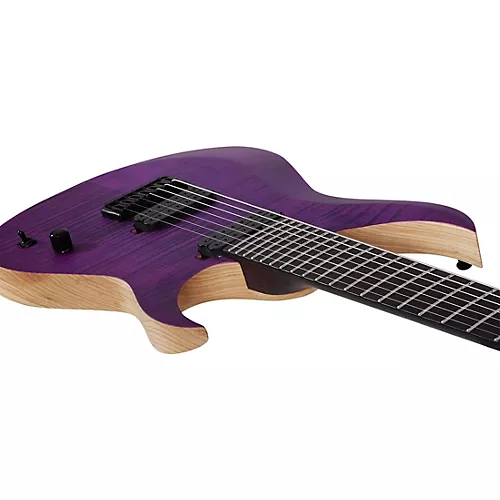 Schecter Guitar Research John Browne Tao-7 Electric Guitar Satin Trans Purple - musicians--Friend