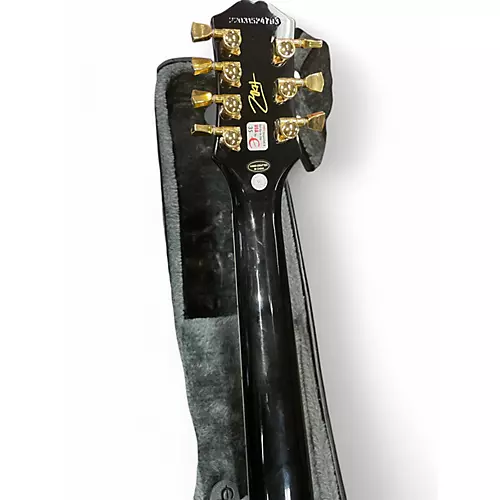 Used Epiphone LES PAUL MKH ORIGINS CUSTOM Black Electric Guitar Black - musicians--Friend