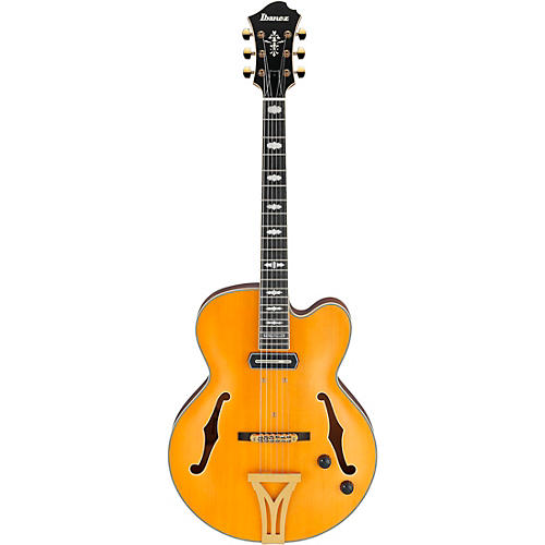 Ibanez Pat Metheny Signature Electric Guitar Natural Amber Low Gloss - musicians--Friend