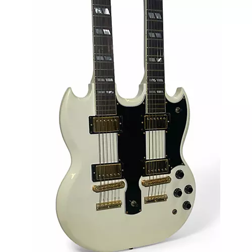 Used Gibson EDS1275 SG Double Neck Alpine White Solid Body Electric Guitar Alpine White - musicians--Friend